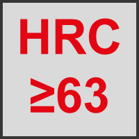 Für Werkstoffe ≤ 63 HRC