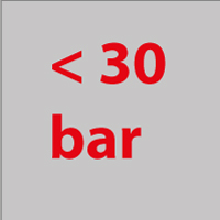 < 30 bar